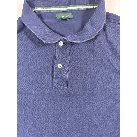 J.Crew Kids Navy Polo Shirt Size M Cotton Short Sleeve Classic Fit - Picture 3 of 11